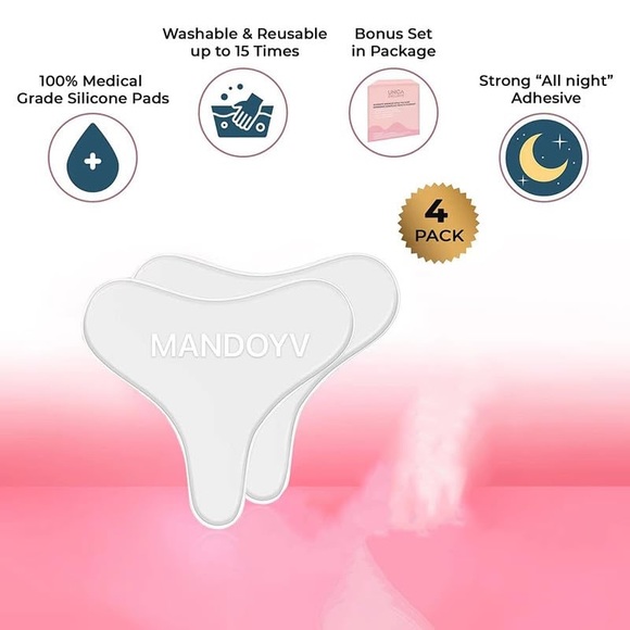 Chest Wrinkle Pads, Anti-wrinkle Silicone Pad- Reusable, Washable Moisturizing - Picture 2 of 10